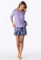 Long-Sleeve V-Neck Shirt in Soft Purple - Mix+ Relax