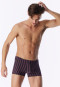Bruine gestreepte korte broek - Long Life Soft