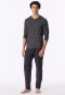 Long Pyjamas with Rings, Graphite - Long Life Soft