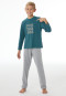 Schlafanzug lang Skate tiefseegrün - Nightwear