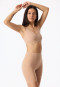 High Waist Biker Shorts seamless Jersey maple - Seamless Contouring