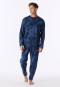 Oversized Long-Sleeve Shirt in Deep Sea Blue - Mix+ Relax