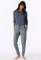 Langere broek met elastische manchetten en veren, multicolor - Mix+ Relax