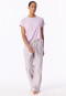 Langere broek van geweven viscose, multicolor strepen  Mix+ Relax