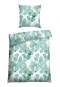 Parure de lit 2 pièces Renforcé vert menthe imprimé - SCHIESSER Home