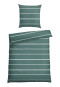 Parure de lit 2 pièces Renforcé pétrole rayé - SCHIESSER Home