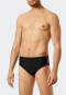 Bade-sir with zip pocket knitwear recycled fine stripes black - Nautical Casual