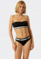Top a fascia imbottito bikini con spalline variabili, nero - California Dream