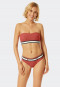 Bandeau Bikini Top gepadded variable Träger whisky - California Dream