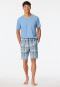 Bermuda kurz Webware pacific blue kariert - Mix+Relax
