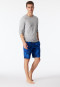 Bermudashorts Organic Cotton Blätter indigo - Mix+Relax