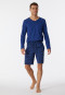 Bermuda coton bio bleu nuit imprimé - Mix+Relax
