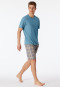 Bermudashorts Webware Organic Cotton Karos braungrau - Mix+Relax