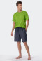 Bermudashorts Webware Organic Cotton Streifen dunkelblau - Mix+Relax