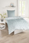 Bed linen 2-piece satin mint patterned - SCHIESSER Home