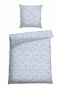 Bed linen two-piece Renforcé light blue patterned - SCHIESSER Home