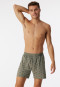 Boxershorts 2-pack jersey effen met patroon papieren vliegtuigje bruin - Boxershorts Multipacks