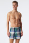 Lot de 2 boxers uni motif carreaux multicolore - Fun Prints