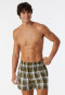 Boxershorts 2-pack geweven stof effen geruit meerkleurig - Boxershorts Multipacks
