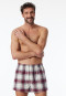 Boxershorts 2er-Pack Webware uni kariert mehrfarbig - X-Mas