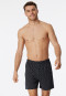 Boxershort bruin-grijs gedessineerd - Fine Interlock