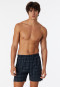 Boxer in fine interlock con fantasia, blu notte/bianco - Fine Interlock