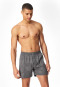 Boxer Interlock Paisley anthracite imprimé - Fine Interlock