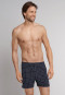Boxershorts Jersey dunkelblau kariert - Dark Sapphire
