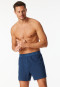 Boxer shorts Organic Cotton patterned atlantic blue - Comfort Fit