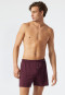 Boxer in Tencel con motivo a scarto d'ago, borgogna - selected! premium inspiration