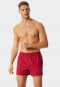 Boxershorts Webware 2er-Pack Herzen gemustert blau/rot - Valentine