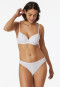 Soutien-gorge à armatures avec coussinets et dentelle, blanc - Pure Cotton