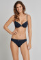 Midnight blue underwire bra with cup - Long Life Softness