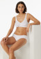 Bustier 2-pack with cups organic cotton white - 95/5