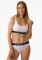 Bustier Doppelripp Organic Cotton weiss - Pure Rib