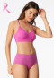Bustier microvezel uitneembare pads fuchsia - Invisible Soft