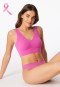 Bustier microvezel uitneembare pads fuchsia - Invisible Soft