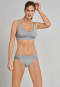 Reggiseno bustier con imbottiture rimovibili senza cuciture grigio argento - Active Mesh Light