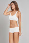 Bustier with Cups Double Rib Racerback white - Personal Fit Rib