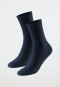 Women's socks 2-pack organic cotton midnight blue - 95/5