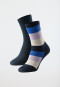 Chaussettes pour femme lot de 2 uni/rayé multicolore - Long Life Cool