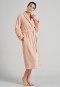 Fleece coat shawl collar pale pink - selected! premium inspiration
