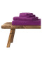 Asciugamano per ospiti modello Skyline Color 70x140, viola - SCHIESSER Home