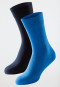 Men's socks 2-pack blue / dark blue - Long Life Cool