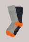 Men's socks 2-pack heather gray /navy - Cotton Fit
