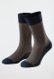 Calzini da uomo in cotone mercerizzato a coste Sahara - selected premium