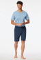 Korte broek atlantisch blauw patroon - Mix+ Relax