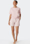 Broek kort modal stippen powder pink - Mix+Relax