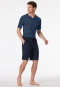 Pants short midnight blue striped - Mix+Relax