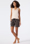Pants short woven viscose stripes black - Mix & Relax